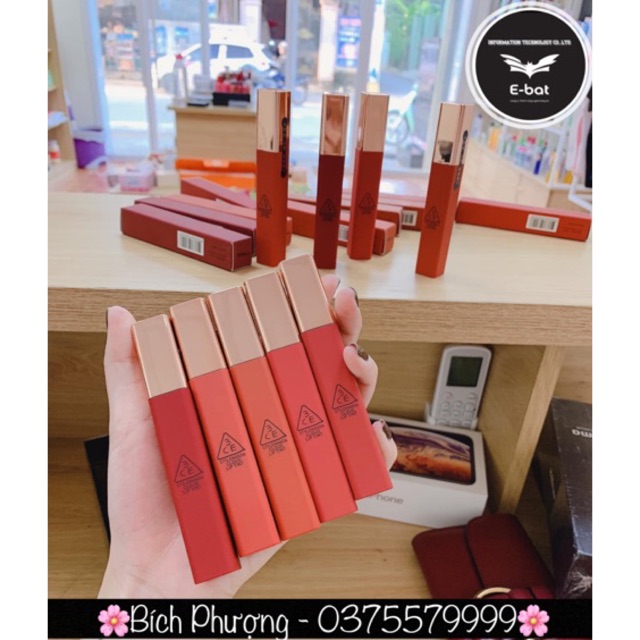 [HOT NEW] Son kem 3CE Cloud Lip Tint 2019 (Hàng Có Sẵn)