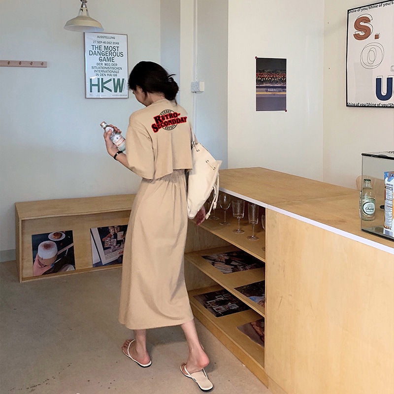 Đầm Tay Ngắn Thiết Kế Xẻ Tà Lưng Cao Thiết Kế Mới Thời Trang Cho Nữ