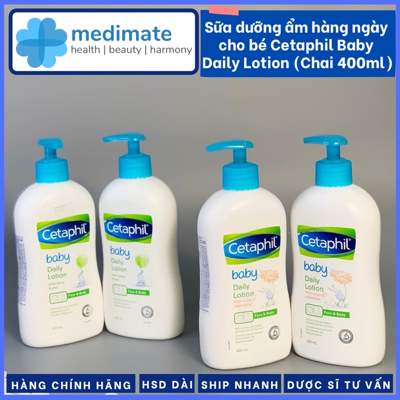 Sữa dưỡng ẩm hàng ngày cho bé Cetaphil Baby Daily Lotion Chai 400ml