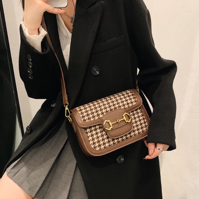 Túi Xách Nữ Linh Store Túi Đeo Chéo Hà Hồ Sang Chảnh Thời Trang Hot Trend Vân Caro