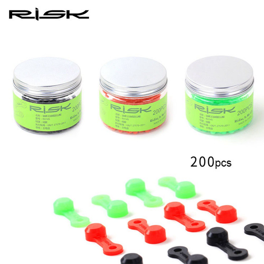 Set 10 Nắp Đậy Chống Bụi 19MM Cho Phanh Xe Đạp 3 Màu Sắc