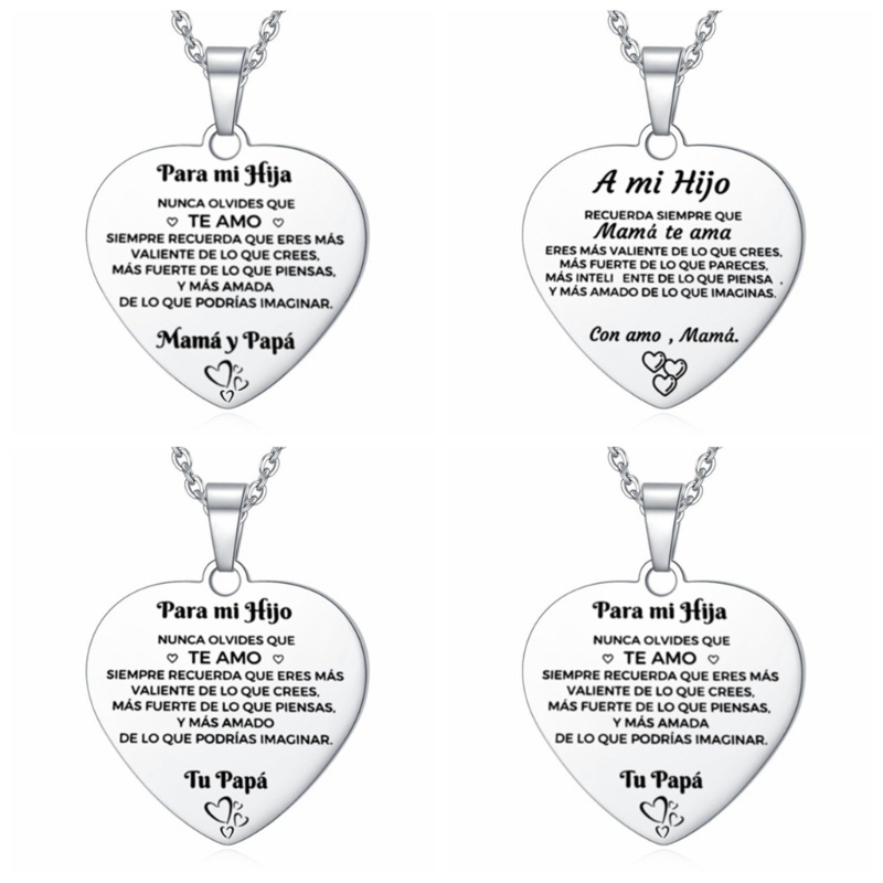 Vòng cổ Mặt Hình Trái Tim Bằng Thép Không Gỉ Thời Trang