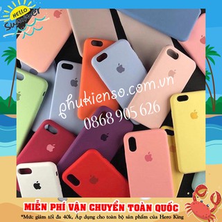 [30 Màu] Ốp Silicon Táo Chống Bẩn Chống Dơ Dành Cho Iphone