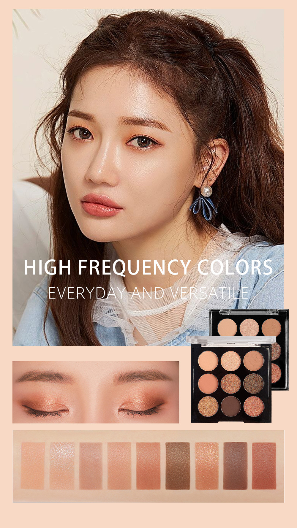 (Hàng Mới Về) Bảng Phấn Mắt 9 Màu Lì Tông Đất Có Gương Teayason | BigBuy360 - bigbuy360.vn