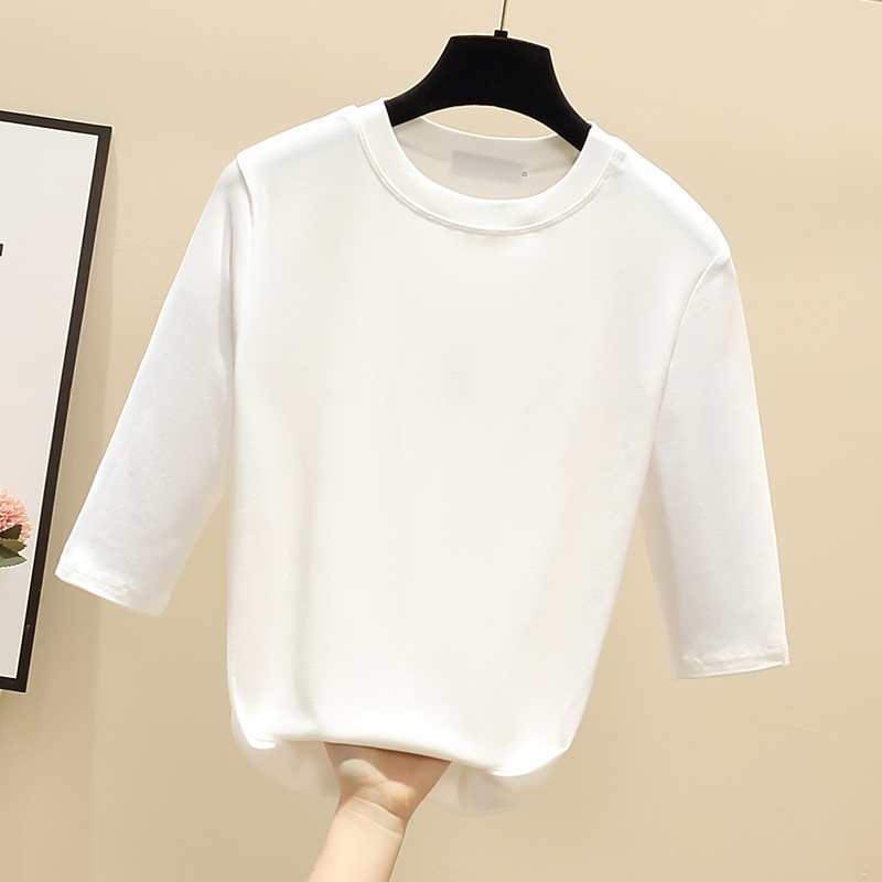 Áo thun tay lỡ vải cotton ôm dáng size s-2xl kiểu Hàn Quốc cá tính