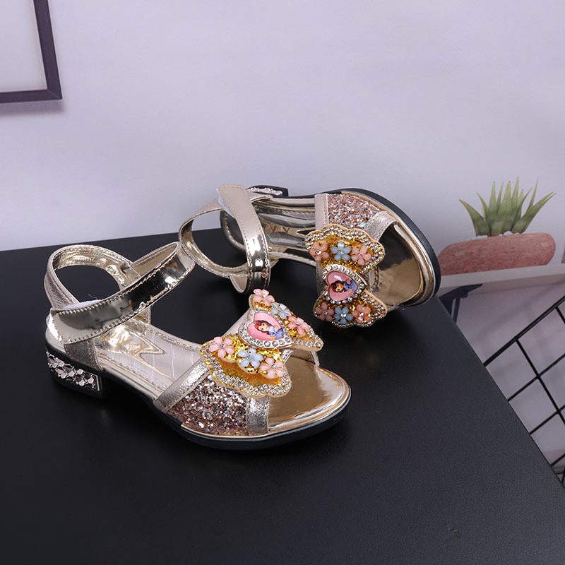 sandal công chúa sofia cho bé gái size 26-35 phối kim tuyến