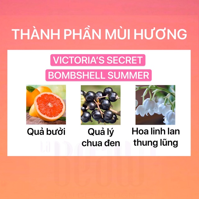 Nước Hoa Nữ Bombshell Summer Victoria’s Secret 🍓 10ml Dạng Lăn Dạng Xịt-Dầu Thơm Bỏ Túi Size Nhỏ Tiện Dụng-LaBeaw | Thế Giới Skin Care