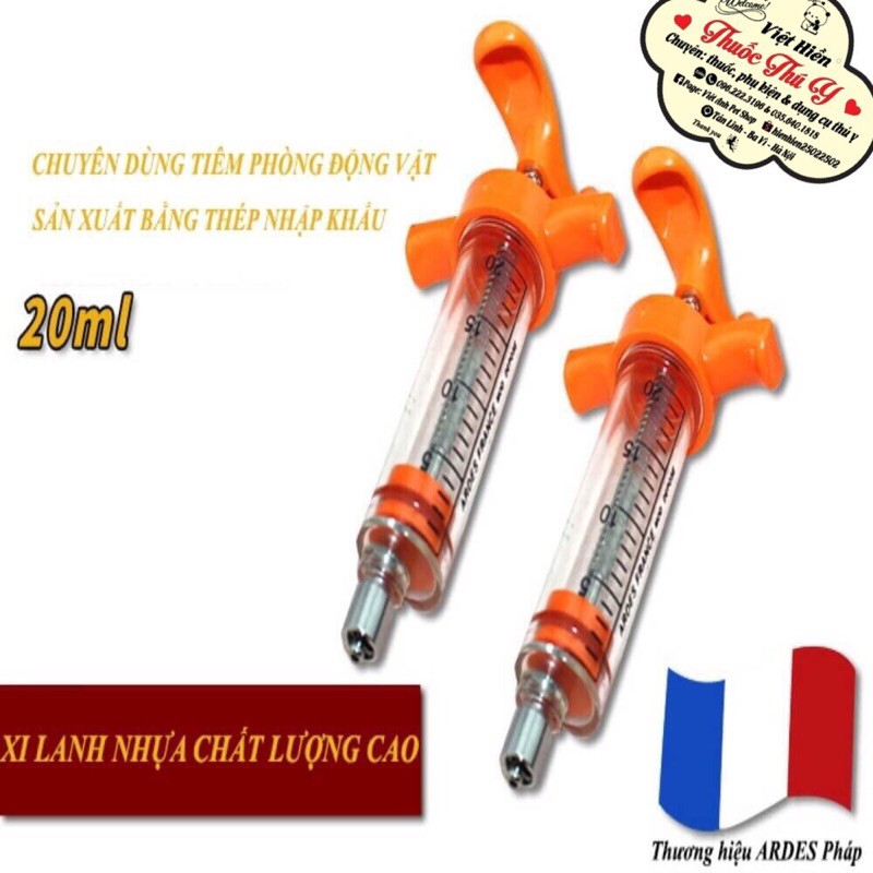 Xi Lanh Tiêm Bơm Tiêm Nhựa Ardes Pháp 10ml - 20ml