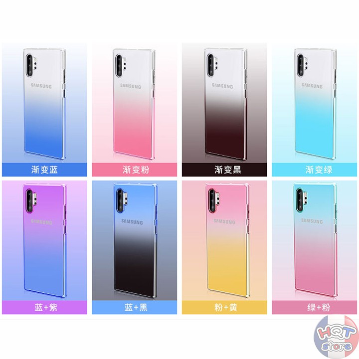 Ốp lưng dẻo trong suốt 7 màu Gradient cho Samsung Note 10 Plus / Note 10 | BigBuy360 - bigbuy360.vn