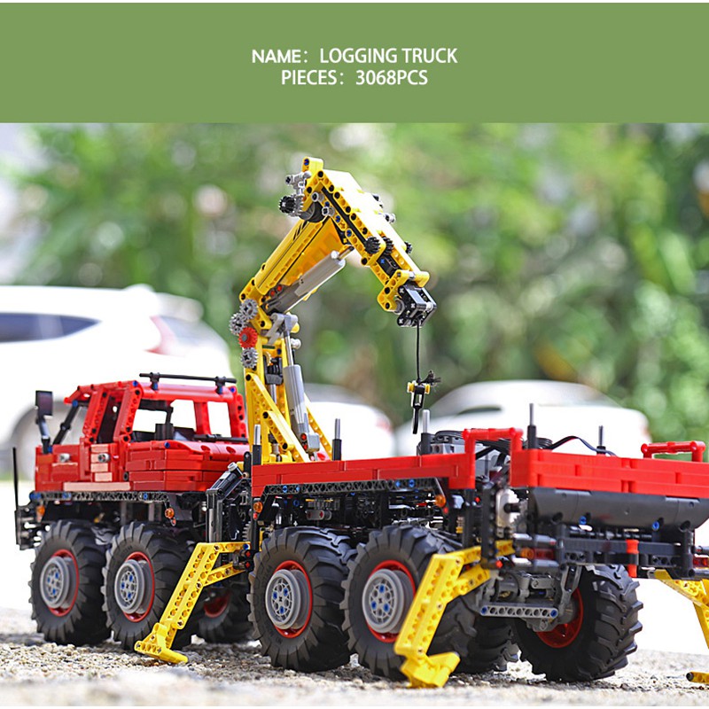 BỘ Lắp rápMô hình TECHNIC Mould king 13146 RC Technic Articulated 8×8 Off-road truck MOC-15805 điều khiển từ xa