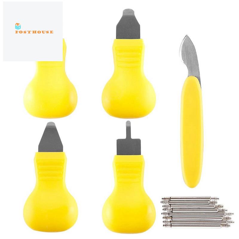 Bộ 5 Dụng Cụ Mở Nắp Lưng Đồng Hồ Đeo Tay Bằng Thép Không Gỉ 8 Pin Thay Thế Chuyên Dụng