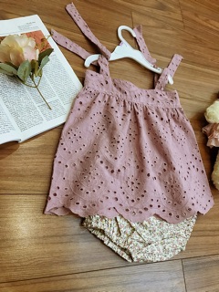 Set váy + quần chip siêu xinh cho bé(có clip)