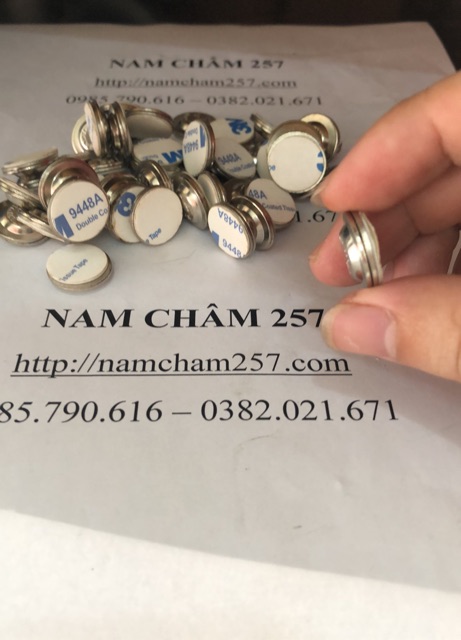 [Xả Kho] 10 Nam châm cài huy hiệu, nam châm cài áo 1 nút tròn