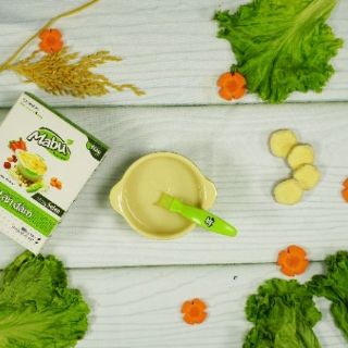 Bột ăn dặm Mabu/bột mịn gạo Nhật mầm rau 900g