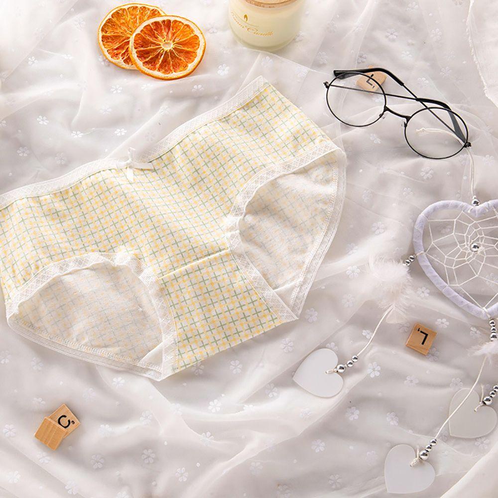 Set 2 Quần Lót Nữ In Hoa Phối Ren Gợi Cảm