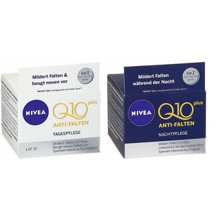Kem Dưỡng Da Ngày Và Đêm Nivea Q10 Plus  Đức
