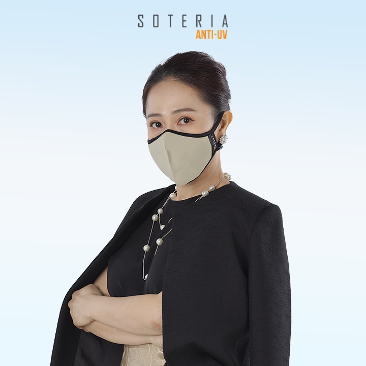 BST Khẩu trang chống nắng Anti UV Soteria đạt chuẩn UPF 50+, chống khuẩn chống bụi siêu mịn 0.1 micro - Size S,M,L