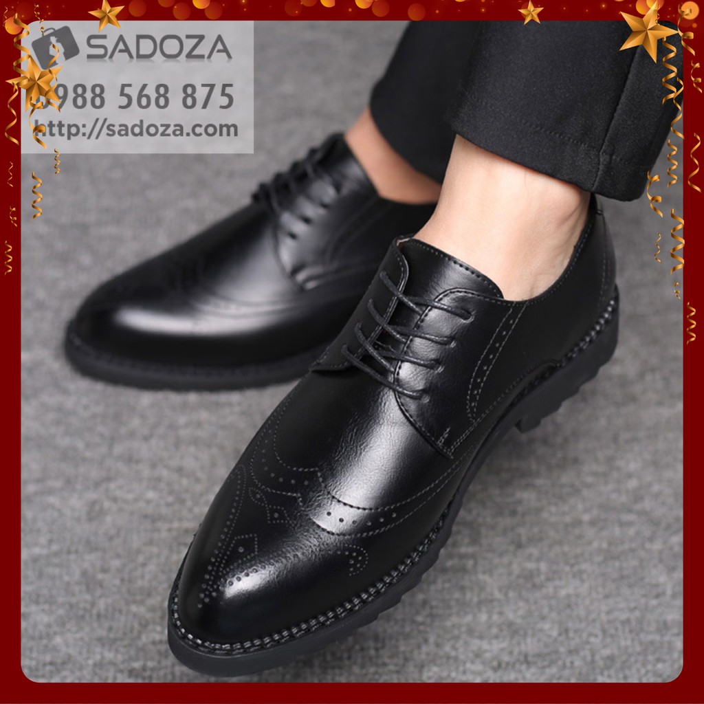 Giày Nam Đẹp - FREESHIP - Giày Da Nam Cao Cấp Chất Chơi GD54 | BigBuy360 - bigbuy360.vn