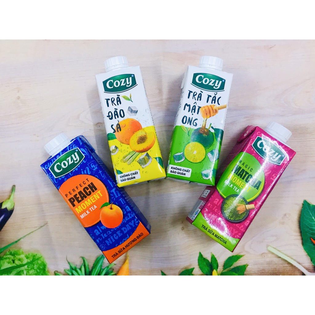 Trà Cozy Mới nhiều vị uống liền 225ml