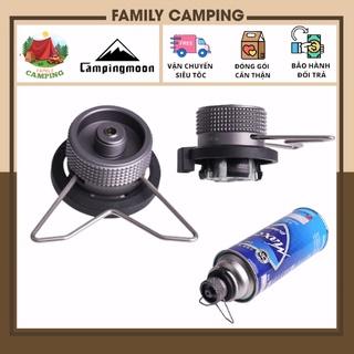 Đầu chuyển adapter bình gas mini Z10 có giá đỡ chính hãng Campingmoon