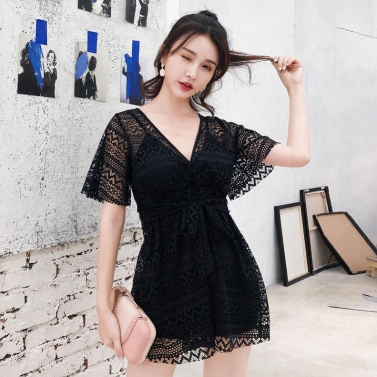 [Nhung132]  Đồ Bơi Big Size Nữ Bikini Bộ Áo Bơi Liền Thân Ren Có Tay Che Bụng Cho Người Béo Mập ་ ་ | BigBuy360 - bigbuy360.vn