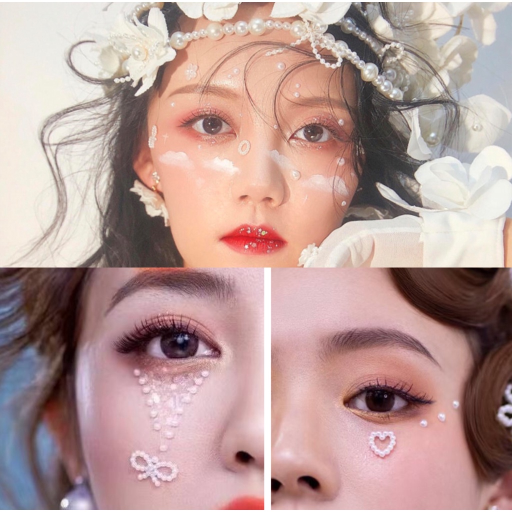 [HÀNG CÓ SẴN] Charm đính mặt, phụ kiện makeup lolita nhiều hình dễ thương