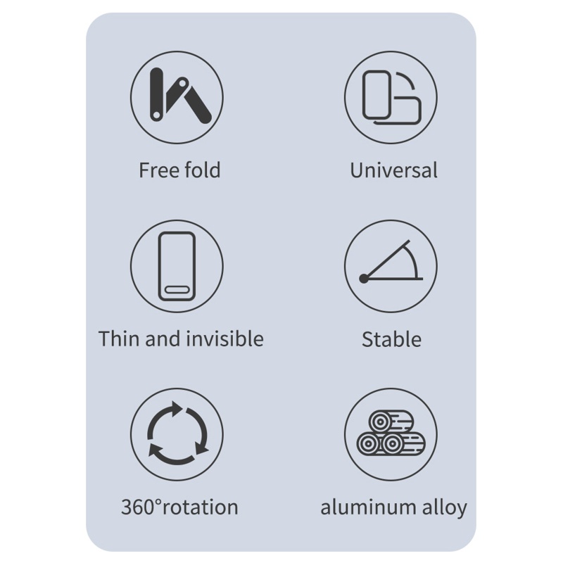 Giá Đỡ Điện Thoại Để Bàn Bằng Hợp Kim Nhôm Cao Cấp