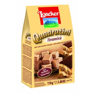 Bánh xốp Quadratini Tiramisu hiệu Loacker 110g