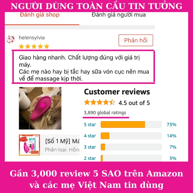 Combo Cương Sữa Sinh Lý Tắc Tia Sữa, Máy Massage Thông Tắc Tia Sữa Kích Thích Xuống Sữa Lavie và Cốc Hứng Sữa Naturebond