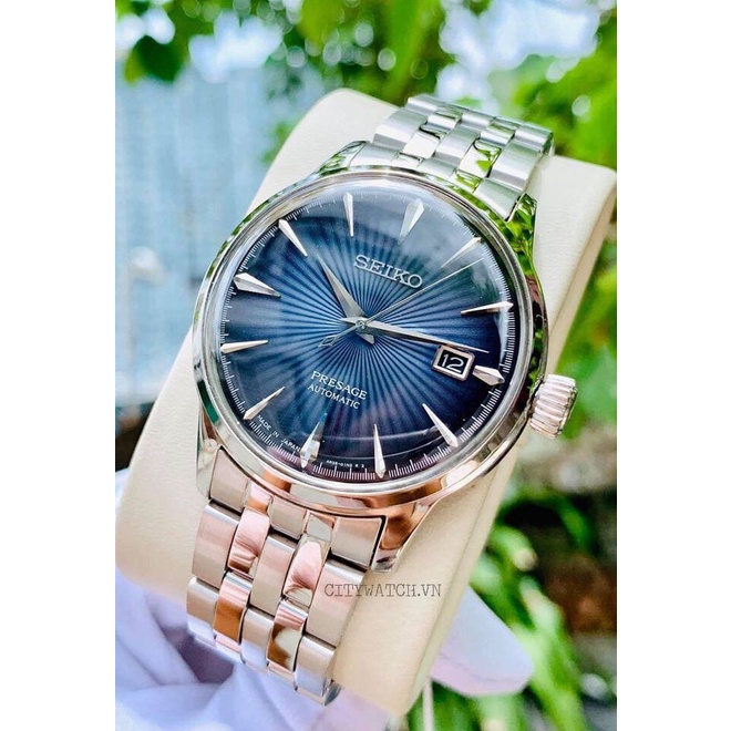 Đồng Hồ Nam Seiko- Đồng Hồ Nam Dây Kim Loại Cao Cấp Có Lịch Ngày Mặt Kính Chống Xước Chống Nước 3ATM Bảo Hành 24 Tháng