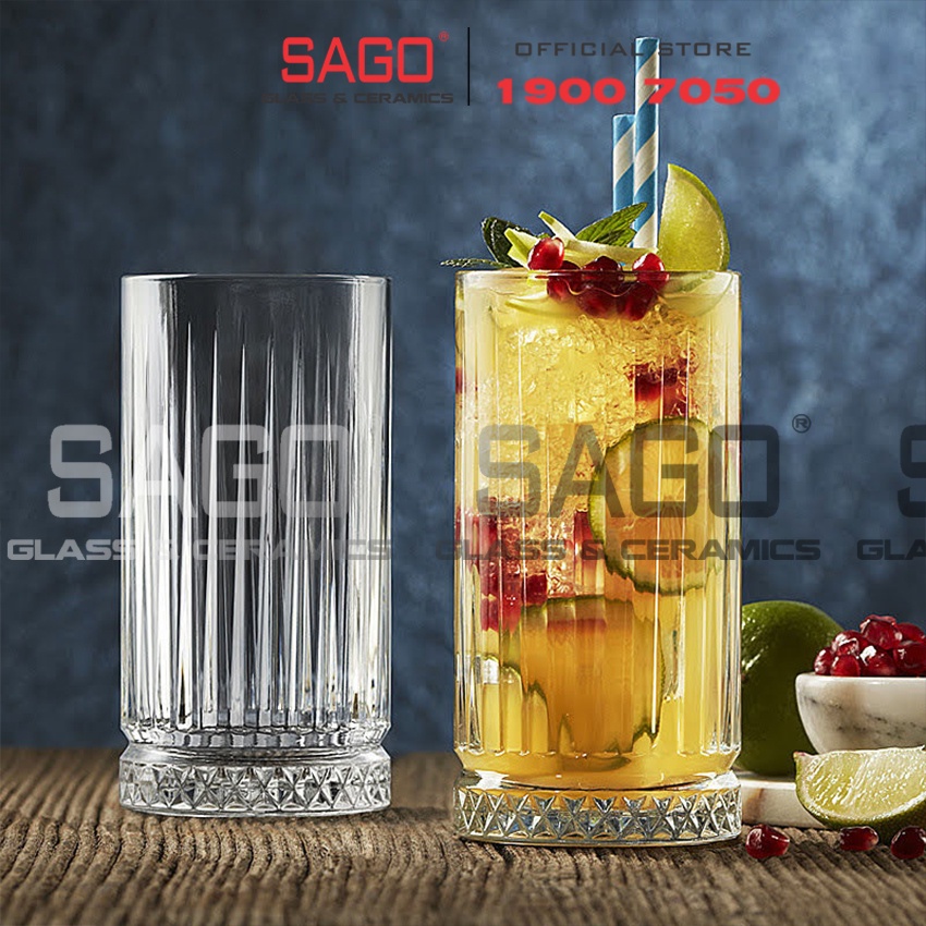 Ly Thủy Tinh Hongli Elysia Glass 225ml , 360ml , 445ml | Tuỳ Chọn Kiểu Dáng và Dung Tích
