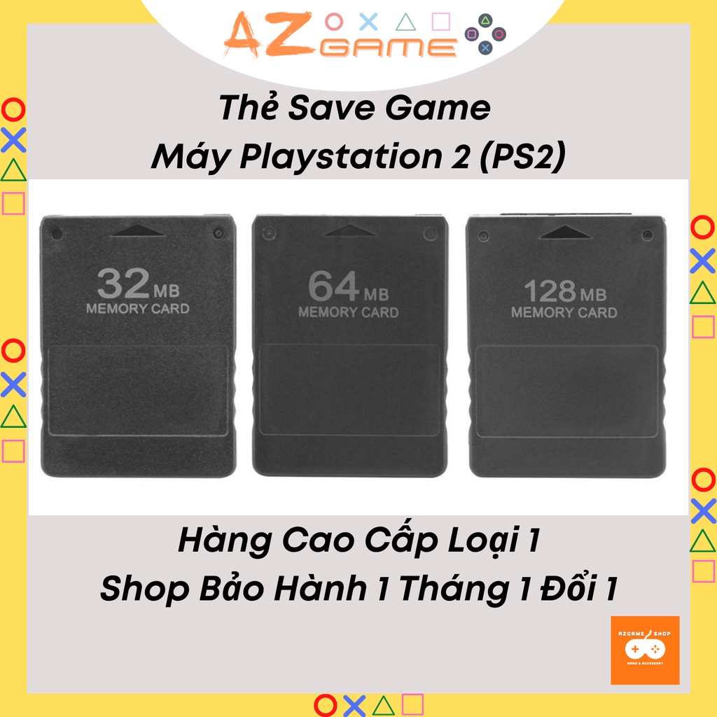 Thẻ Card Save Game 8MB 16MB 32MB 64MB Cao Cấp cho PS2