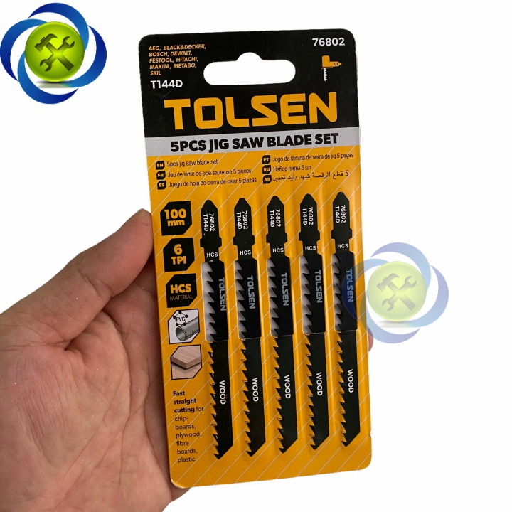 Lưỡi cưa lộng gỗ - nhựa Tolsen 76802 100mm, 6TPI màu đen