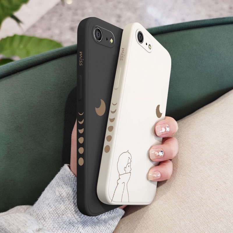 Ốp Điện Thoại Silicon Họa Tiết Mặt Trăng Twilight Miss Cho IPhone 8 7 6 6S Plus SE 2020