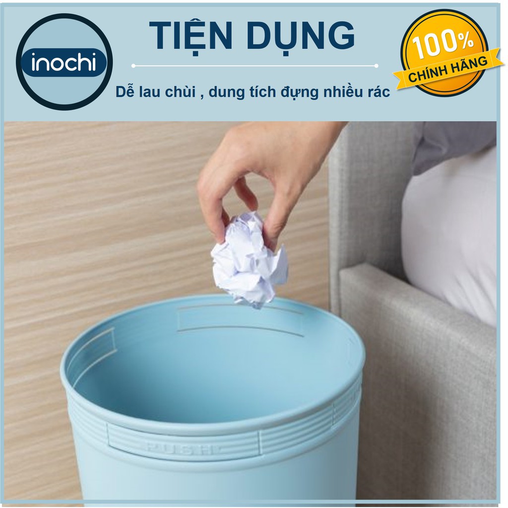 Thùng Rác Nhựa Tròn Inochi 15 Lít Màu Rất Đẹp Làm Sọt Rác Văn Phòng, Khách Sạn, Đựng Rác Gia Đình, Để Bàn Trong Nhà