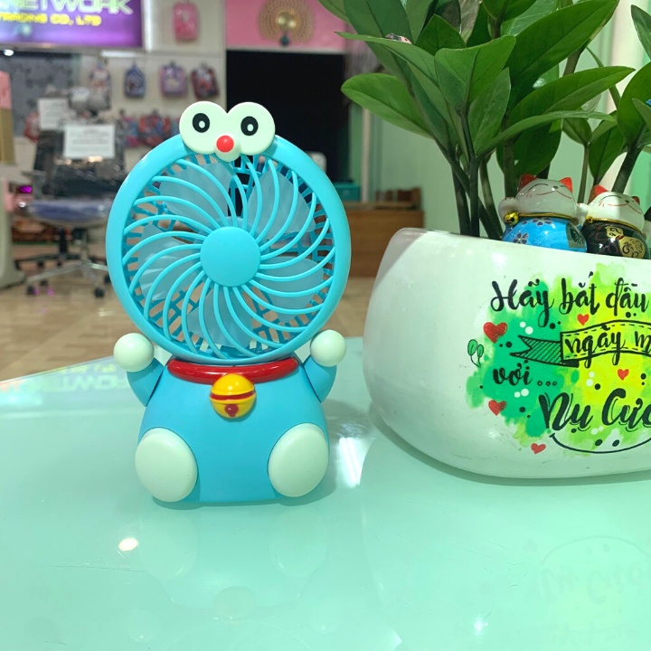 Quạt cầm tay để bàn mini DianDi 01 thiết kế dễ thương sạc usb tích điện