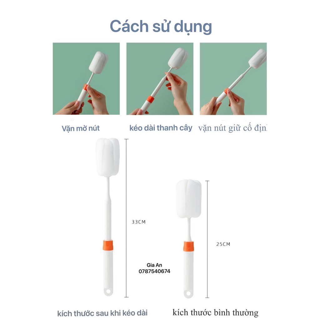 Cọ rửa ly, bình nước tiện dụng theo phong cách Bắc Âu