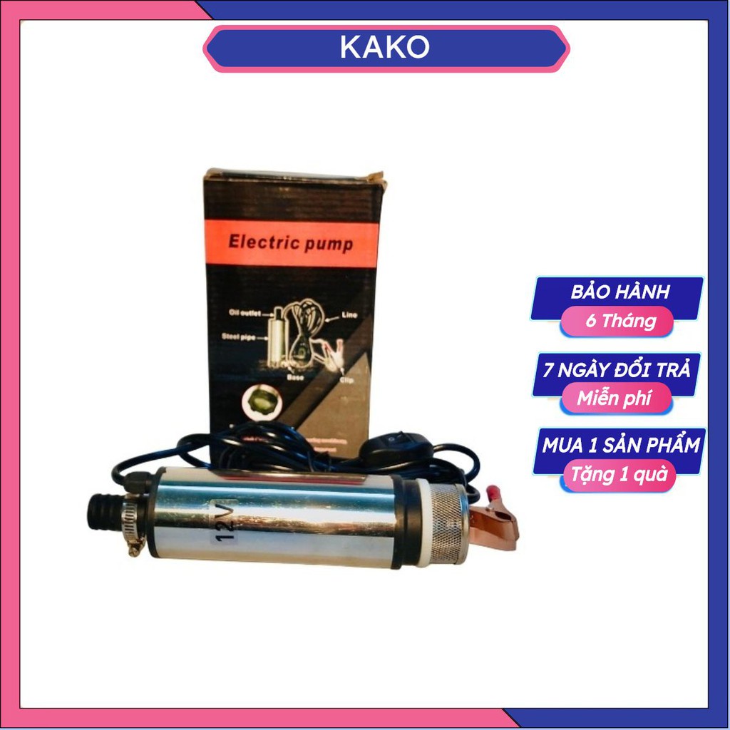 ✗✑Máy bơm chìm hút dầu mini 12V, 24V Kako ,máy ,hút nước