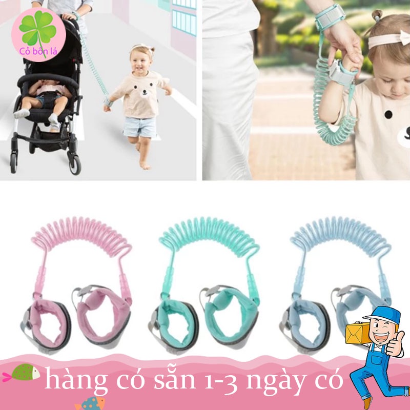 Dây Đai Chống Lạc Cho Bé Dây Tập Đi Cho Trẻ Hàng Cao Cấp, Đầu xoay 360 độ, Dài 2.5m, Không Dễ Đứt, An Toàn Cho Bé