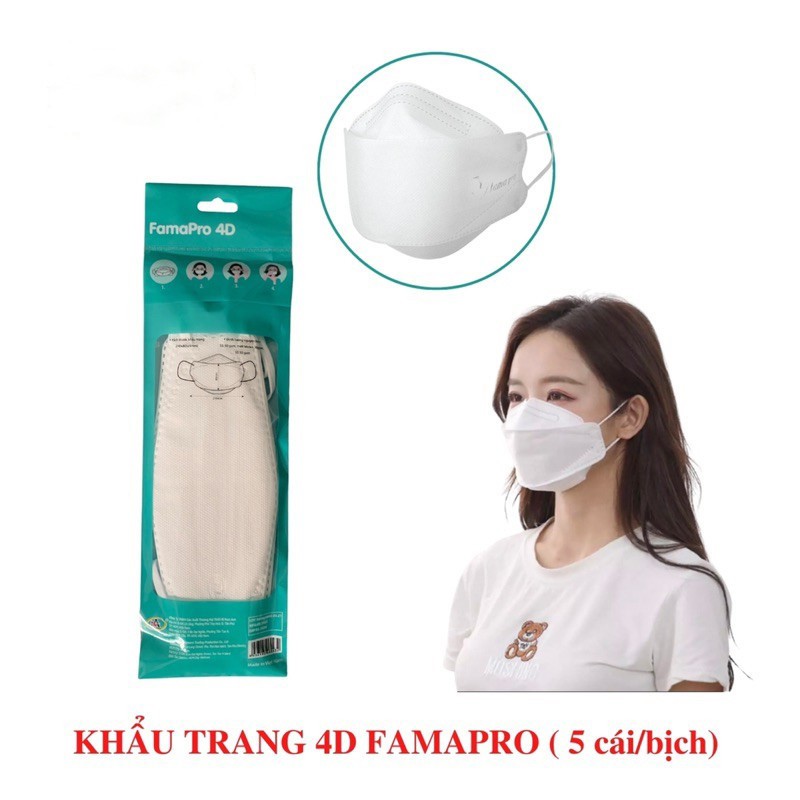 10 cái khẩu trang y tế cao cấp kháng khuẩn 4 lớp 4D hàng chính hãng [ KHẨU TRANG 4D ]