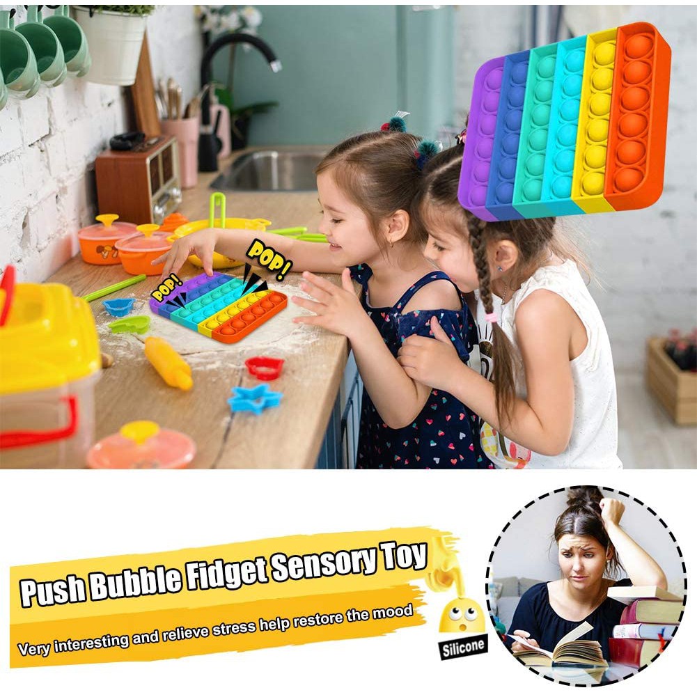 pop it fidget toy giá rẻ Đồ Chơi Bóp Bóng Cầm Tay Giúp Giảm Căng Thẳng Hiệu Quả