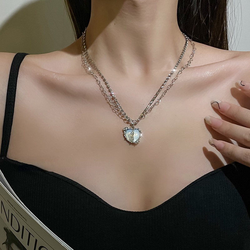 Vòng Cổ Mặt Trái Tim Phong Cách Hàn Quốc Cổ Điển Ngọt Ngào Hàng Mới Dành Cho Bạn Nữ