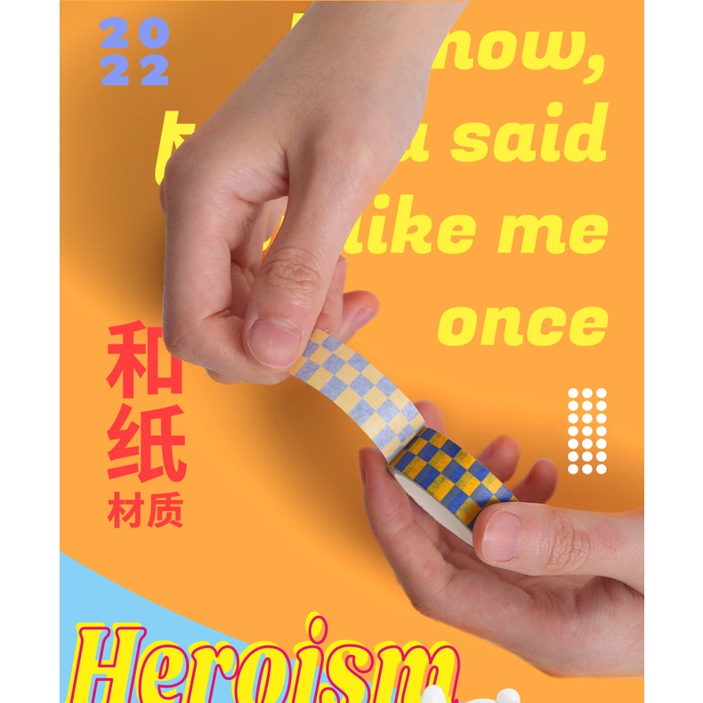 1 Cuộn Băng Keo Nhiều Màu Sắc Tự Nhiên Trang Trí Sổ Tay Sáng Tạo DIY