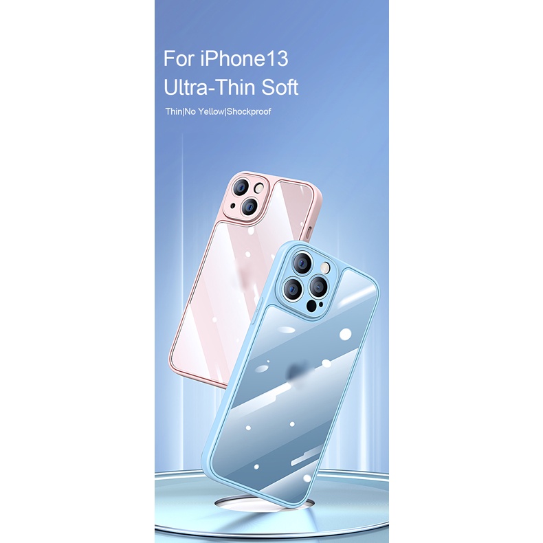 Ốp Điện Thoại TPU Mềm Kết Cấu Siêu Mỏng Chống Trầy Xước Cho IPhone 13 12 11 Pro Max XS Max XR X