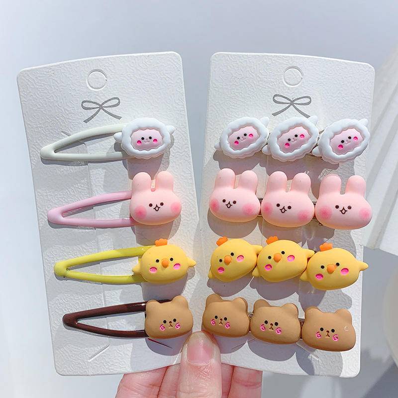 Kẹp tóc nữ Thỏ Mái Bằng Vải Hình Thú Dễ Thương Cho