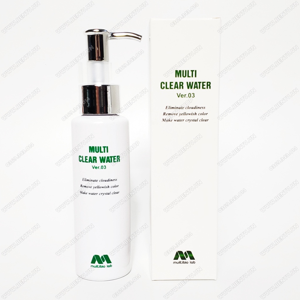 Multi Clear Water - Khử Màu Lũa Bụi Li Ti Bể Cá