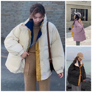 Áo khoác phao nữ đại hàn siêu ấm Ulzzang Hàn quốc, Áo phao béo dáng rộng hàng Quảng Châu có sẵn