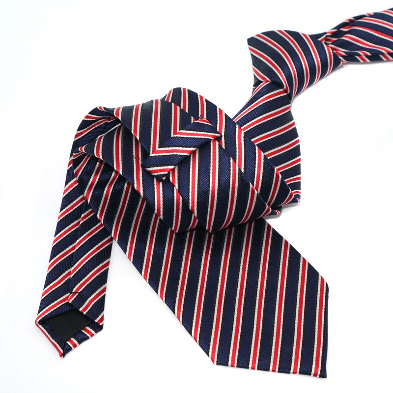 Cà Vạt 8CM Họa Tiết Sọc Sang Trọng Cho Nam