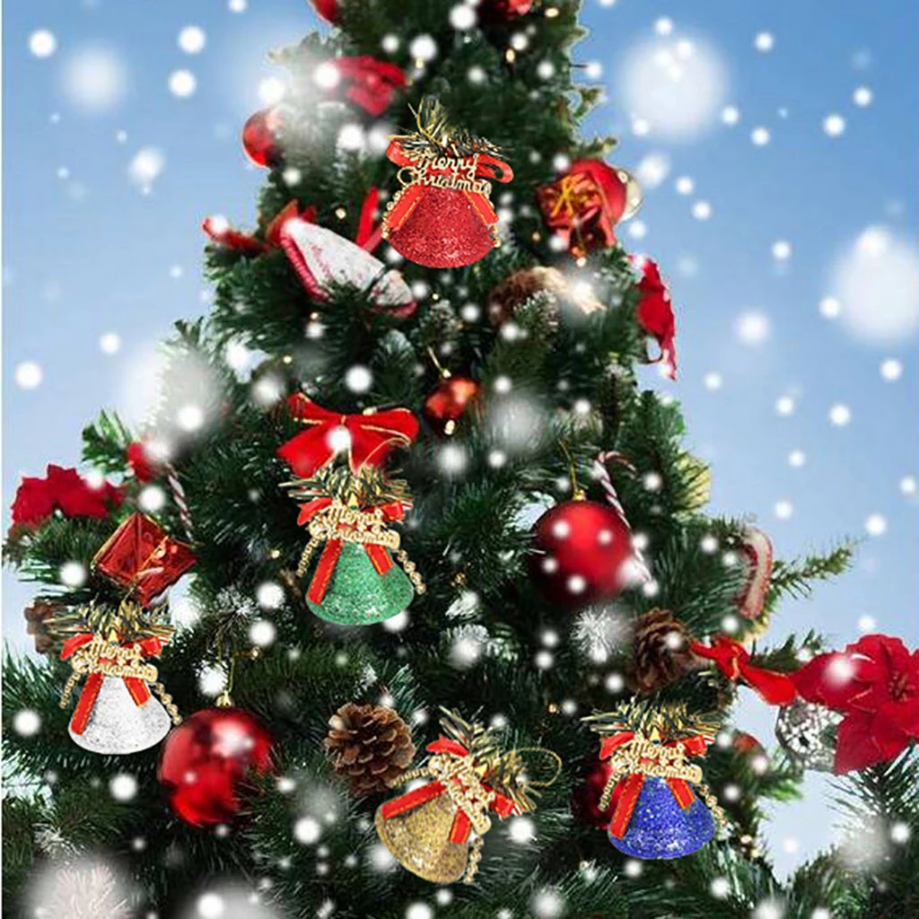 Set 6 Chuông Nhựa Dùng Trang Trí Giáng Sinh