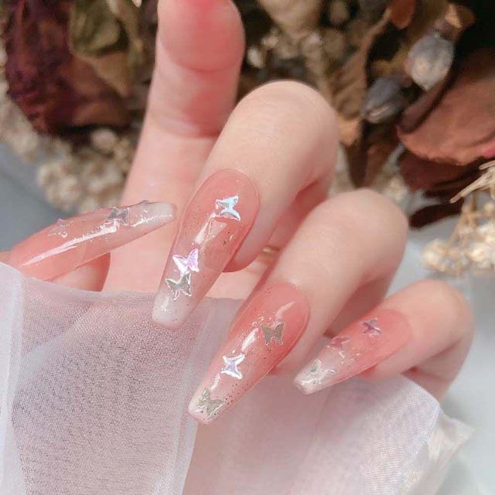 Hộp Sequin Hình Trái Tim / Mặt Trăng / Trái Tim Lấp Lánh Trang Trí Móng Nghệ Thuật